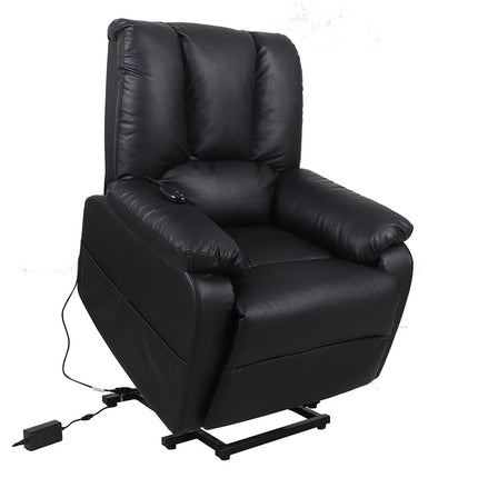 Electrische Relax met lift 'Osaka' PU Zwart (1c)