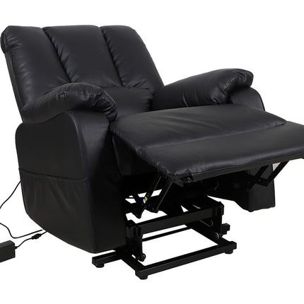 Electrische Relax met lift 'Osaka' PU Zwart (1c)