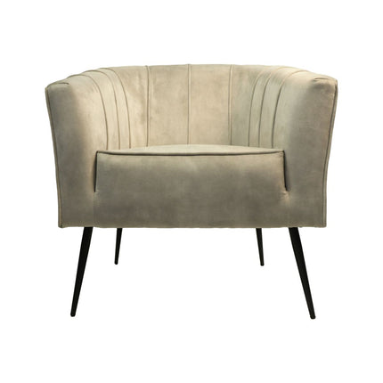 Armchair Chester - 72x71x80 - White/black - Adore 01
