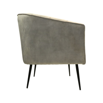 Armchair Chester - 72x71x80 - White/black - Adore 01