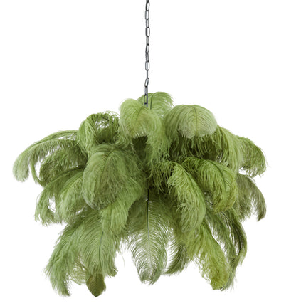 Hanglamp Feather - Groen - Ã˜80cm