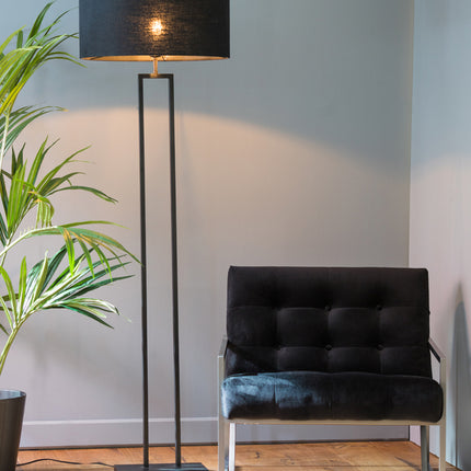 Vloerlamp Shiva - Mat Zwart - 25x30x141cm