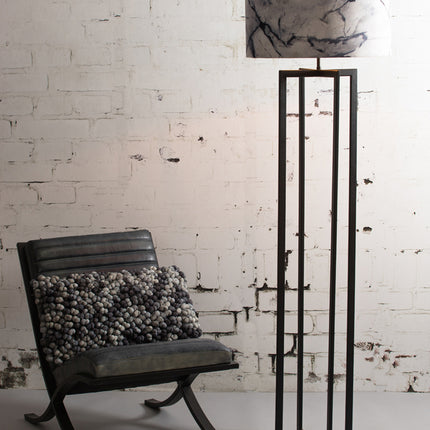 Vloerlamp Mace - Mat Zwart - 30x30x140cm