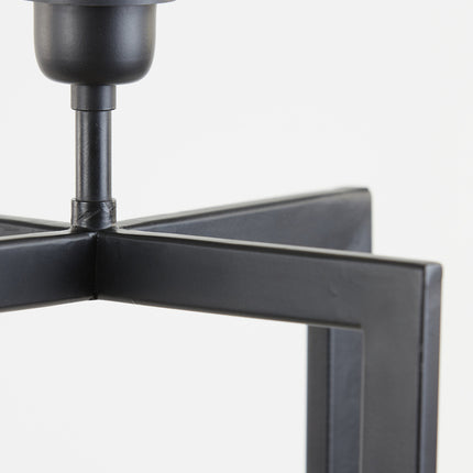 Vloerlamp Mace - Mat Zwart - 30x30x140cm