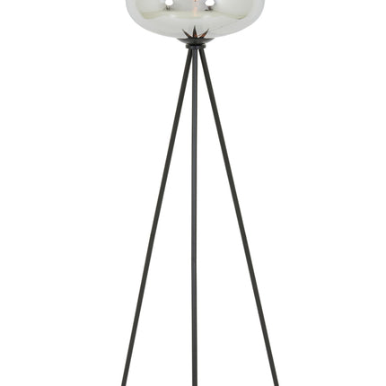 Floor lamp tripod Ã˜42x146 cm MAYSON glass smoked+matt black