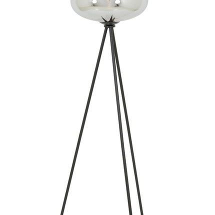 Floor lamp tripod Ã˜42x146 cm MAYSON glass smoked+matt black