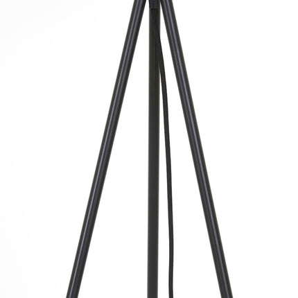Floor lamp tripod Ã˜42x146 cm MAYSON glass smoked+matt black