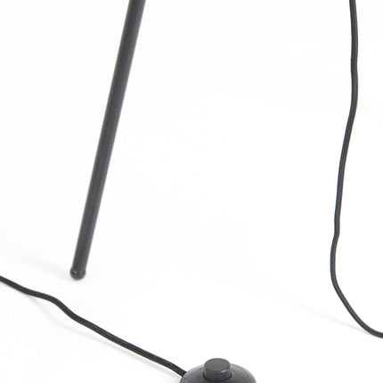 Floor lamp tripod Ã˜42x146 cm MAYSON glass smoked+matt black