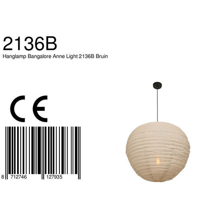 Hanglamp Bangalore 2136B Bruin