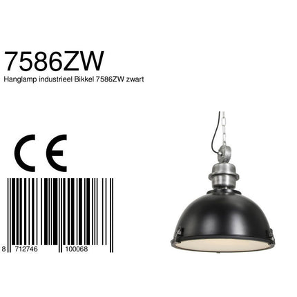 Hanglamp Bikkel 7586ZW Zwart