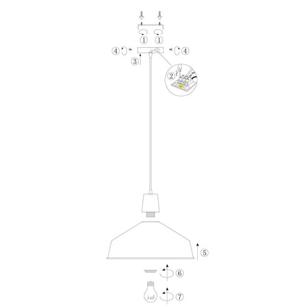 Hanglamp Black moon 1443ZW Zwart