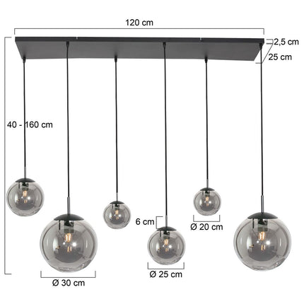 Hanglamp Bollique 3499ZW Zwart