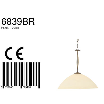 Hanglamp Capri 6839BR Brons