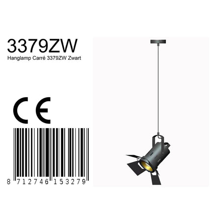 Hanglamp Carré 3379ZW Zwart