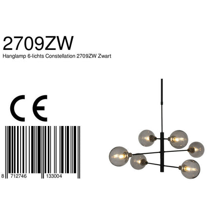 Hanglamp Constellation 2709ZW Zwart