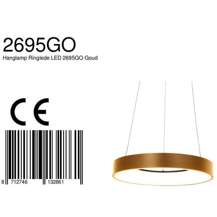 Hanglamp Ringlede 2695GO Goud