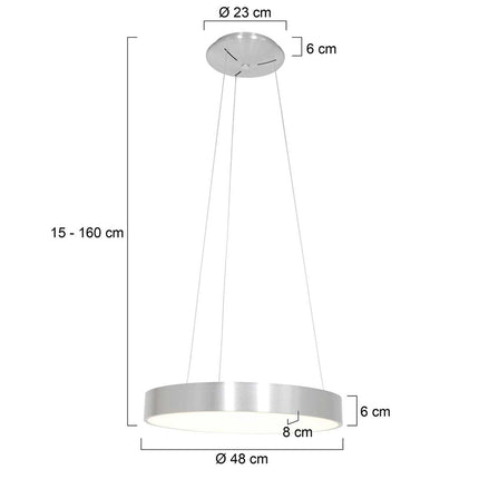 Hanglamp Ringlede 2695ZI Zilver