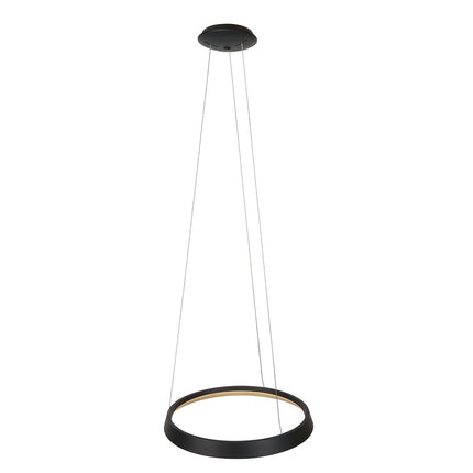 Hanglamp Ringlux 3692ZW Zwart Ø60 4000 Lumen