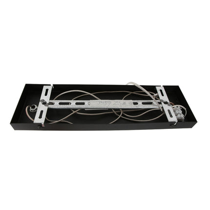Hanglamp Stang 3464ZW Zwart + Kap Velours Blauw
