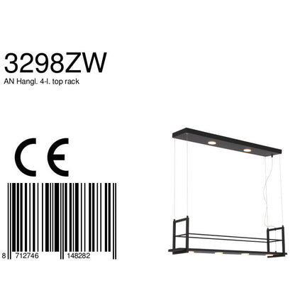 Hanglamp Tør 3298ZW Zwart