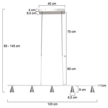 Hanglamp Vortex 3066ST Staal