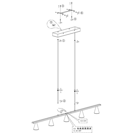 Hanglamp Vortex 3066ST Staal