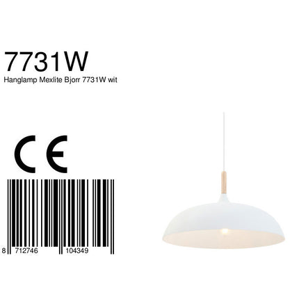 Hanglamp wit 45cm *M*