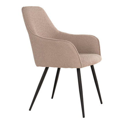 Eetkamerstoelen  bouclé- set of 2