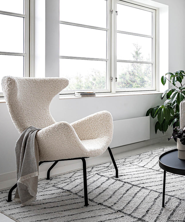 Fauteuil  - Vrijetijdsstoel wit schaap