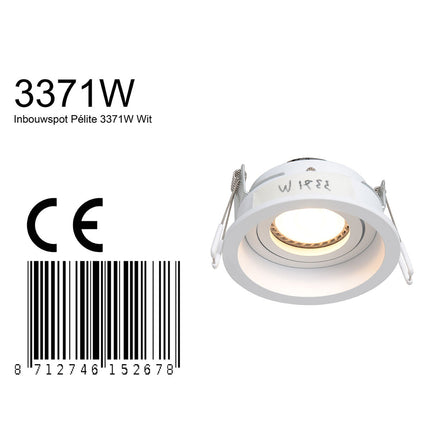 Inbouwspot Pélite 3371W Wit