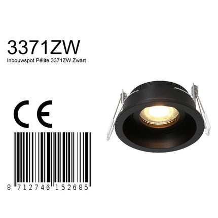 Inbouwspot Pélite 3371ZW Zwart