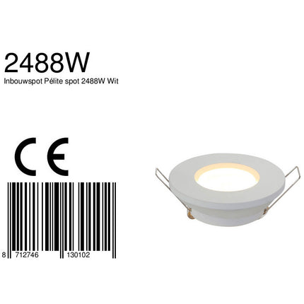 Inbouwspot Pélite spot 2488W Wit