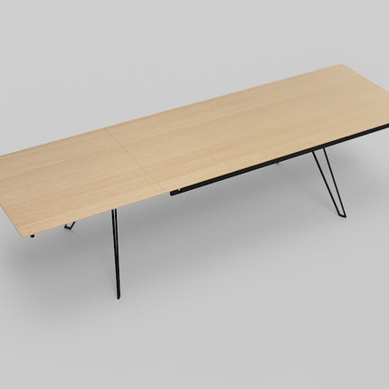 Eikenhout eettafel 220-320 E02M