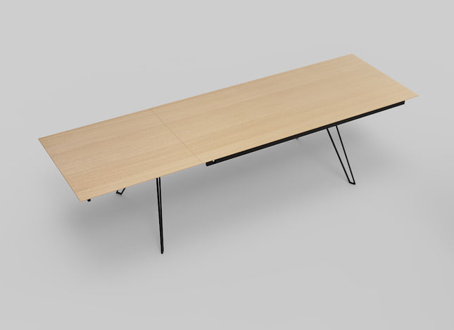Eikenhout eettafel 220-320 E02M