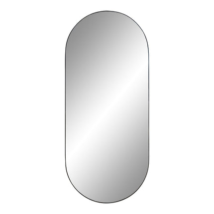 Jersey Mirror Oval - Oval mirror with black frame 35x80 cm