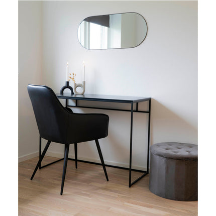 Jersey Mirror Oval - Oval mirror with black frame 35x80 cm