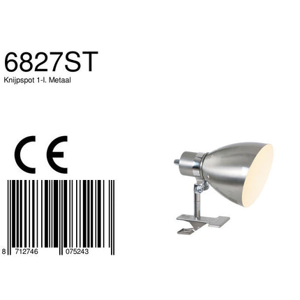 Knijpspot Spring 6827ST Staal