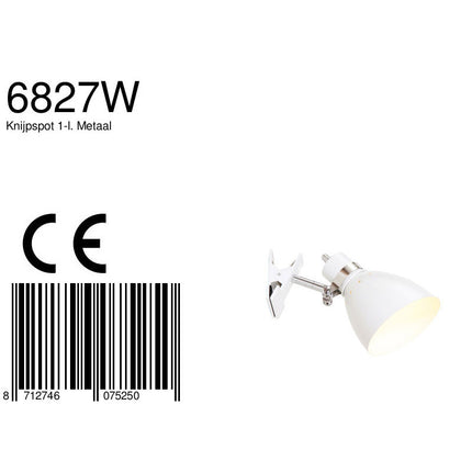 Knijpspot Spring 6827W Wit