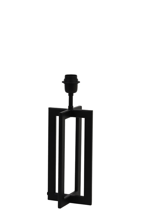 Lampvoet Mace - Mat Zwart - 15x15x35cm