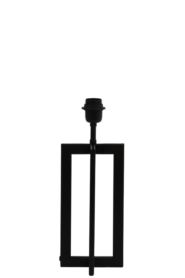 Lampvoet Mace - Mat Zwart - 15x15x35cm