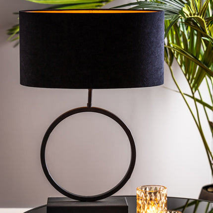 Lampvoet Liva - Zwart - 10x30x42cm