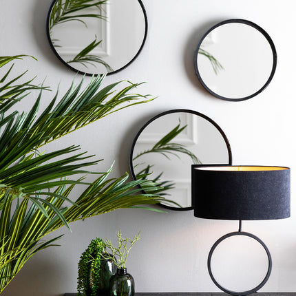 Lampvoet Liva - Zwart - 10x30x42cm