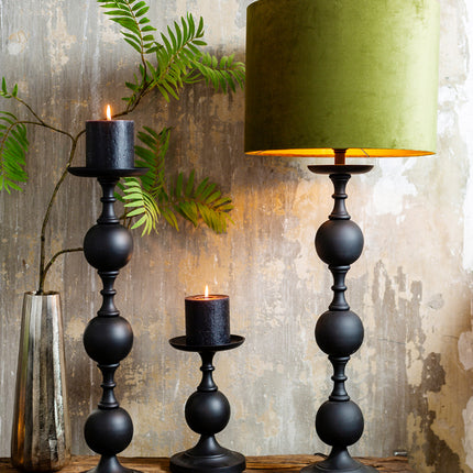 Lampvoet Lesane - Zwart - Ã˜17x70cm