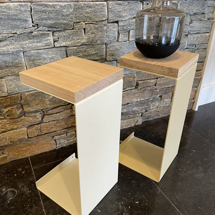 Meni20 - Stand - Creme - Wood Top