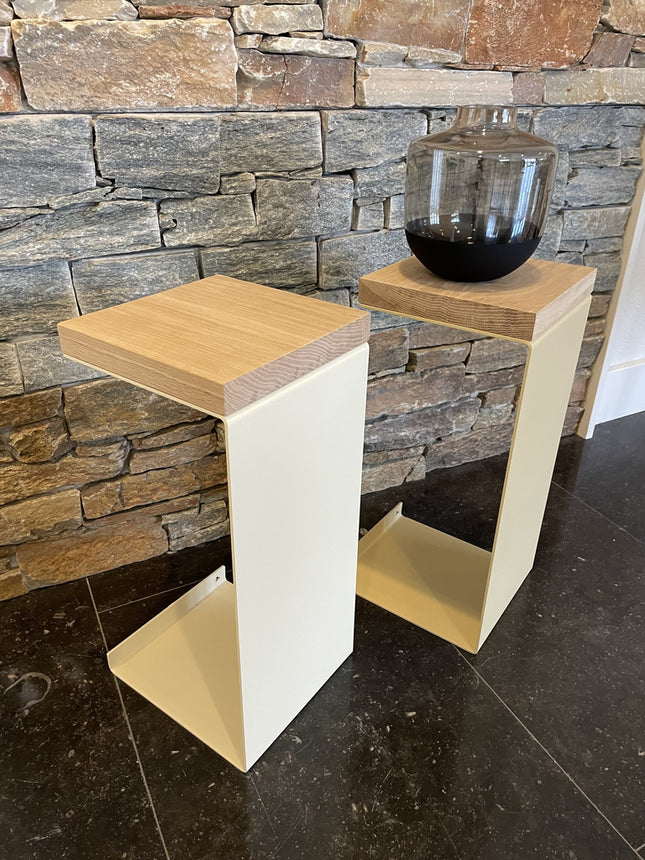 Meni20 - Stand - Creme - Wood Top