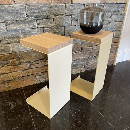 Meni20 - Stand - Creme - Wood Top
