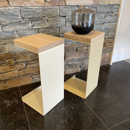Meni20 - Stand - Creme - Wood Top