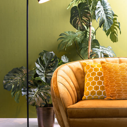 Vloerlamp Mette - Zwart - 37x30x155cm