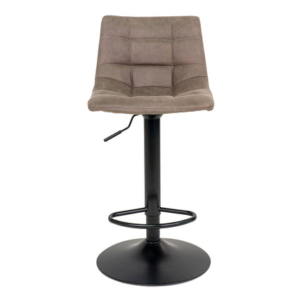Middelfart Bar Chair - Bar chair in light brown with black legs - set of 2