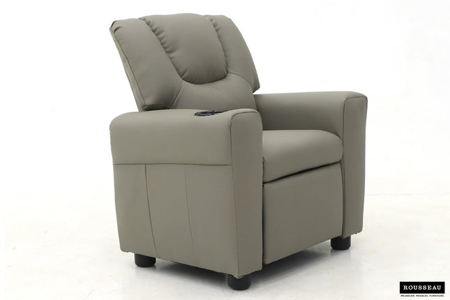 Mini-Relax 'Renée' manueel verstelbaar PU Grijs (1c)